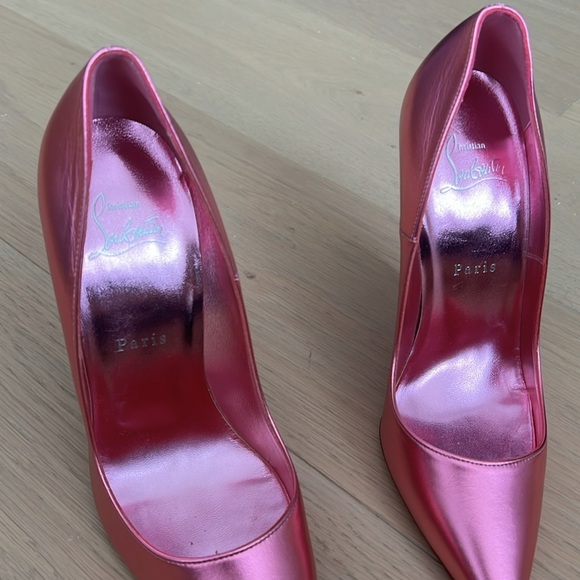 Christian Louboutin | Metallic Pink So Kate 120 Heels - Size IT 39 - Picture 3 of 16